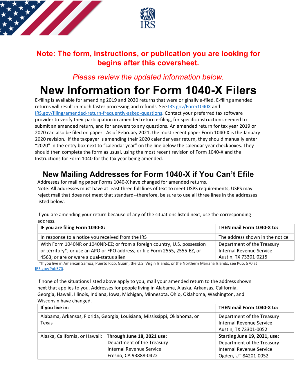Instructions for Form 1040-X (Rev. January 2020) Page 3 of 21 Fileid: … S/I1040X/202001/A/XML/Cycle02/Source 16:37 - 9-Mar-2020