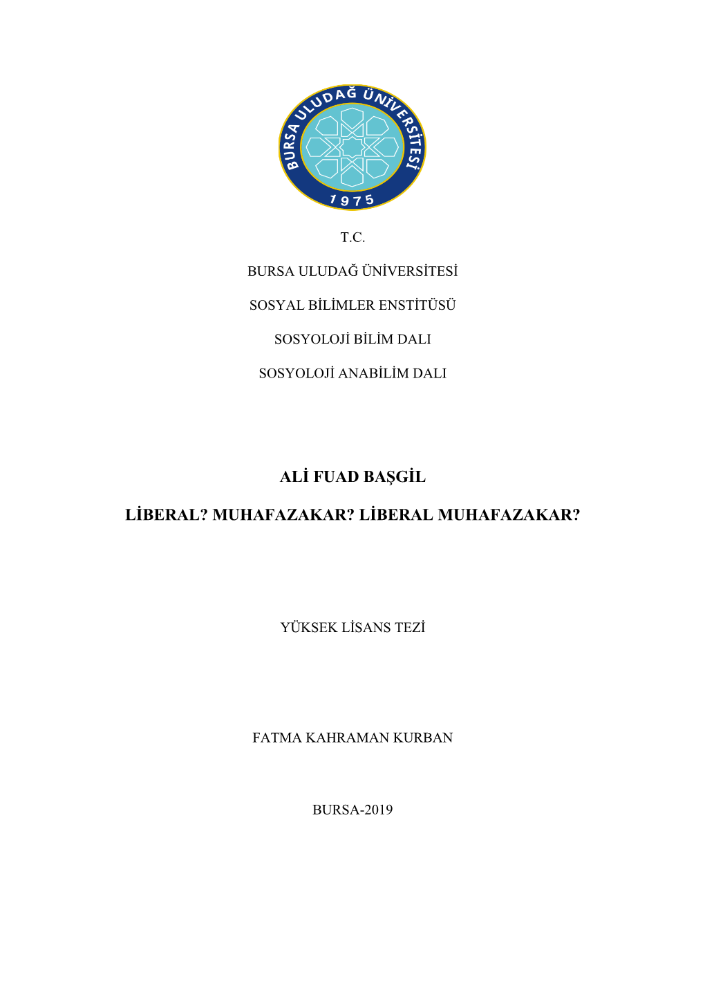 Ali Fuad Başgil Liberal?