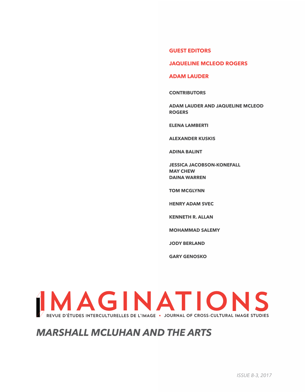 Marshall Mcluhan and the Arts