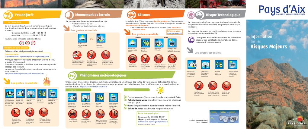 Dépliant Risques – Communauté Du Pays D'aix