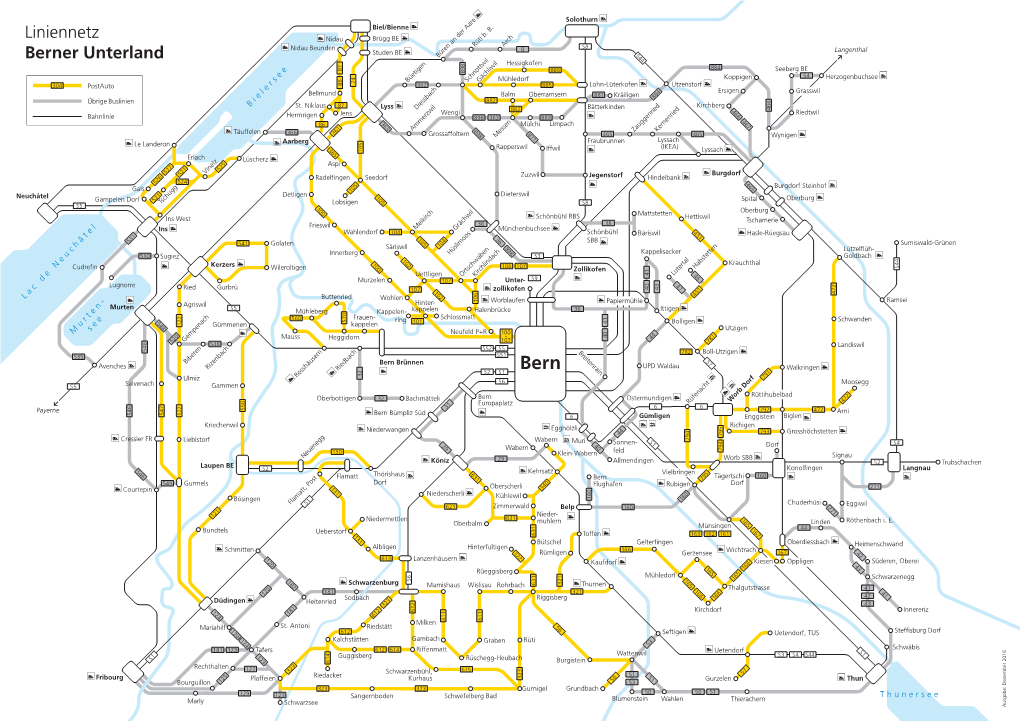 Liniennetz Berner Unterland