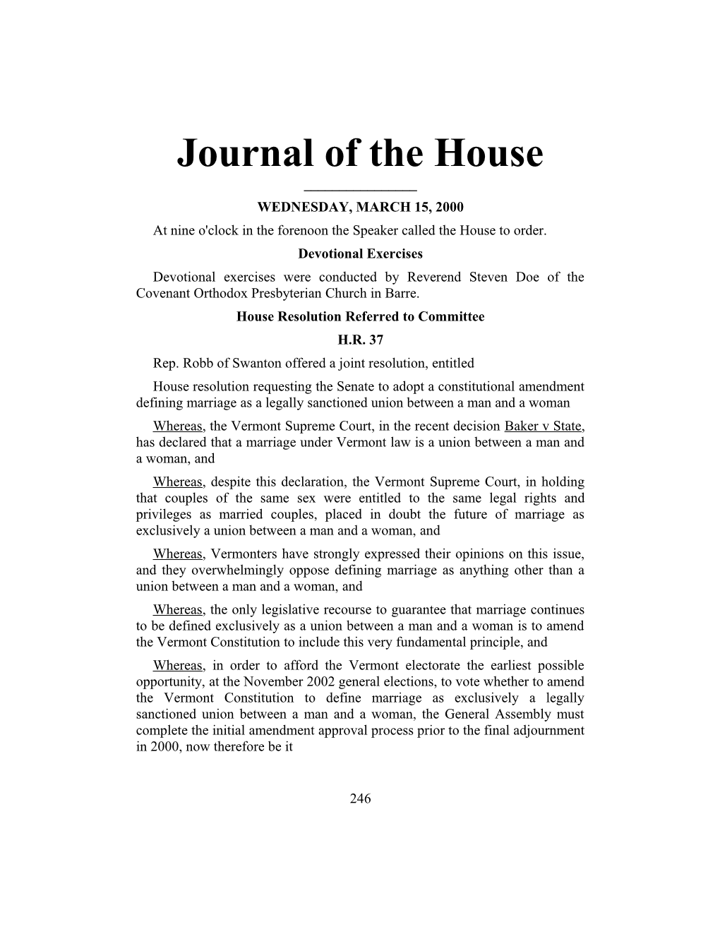 Journal of the House s9
