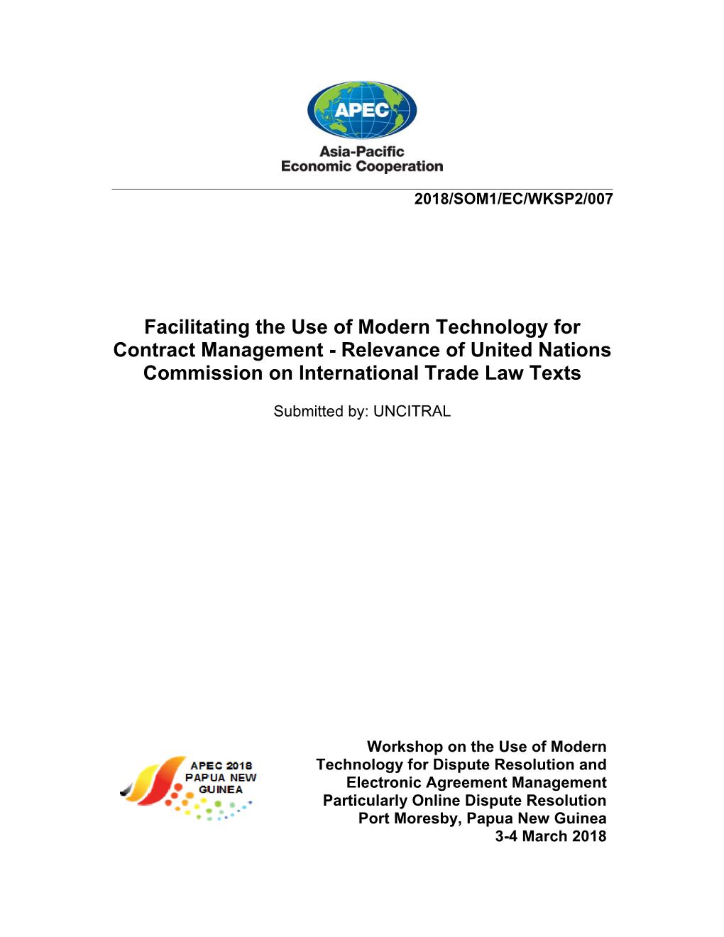 Contract Management - Relevance of United Nations Commission on International Trade Law Texts