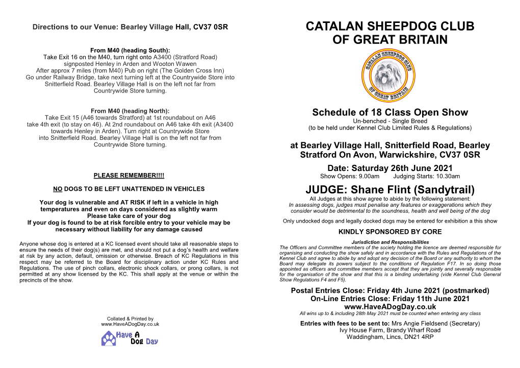 Catalan Sheepdog Club of Great Britain