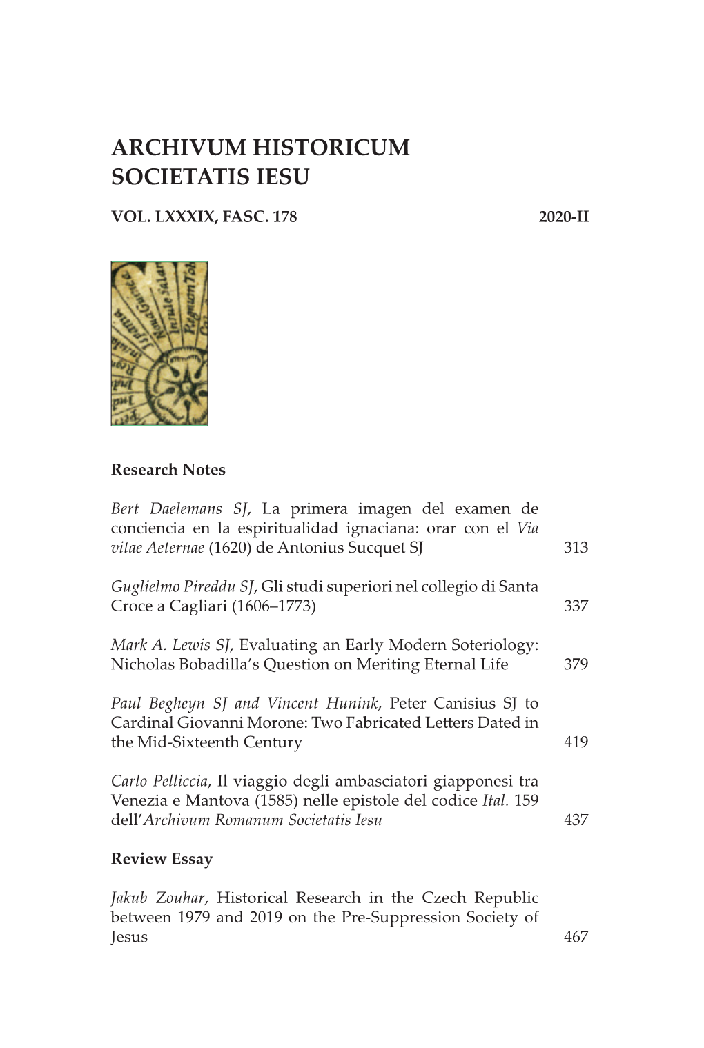 Archivum Historicum Societatis Iesu