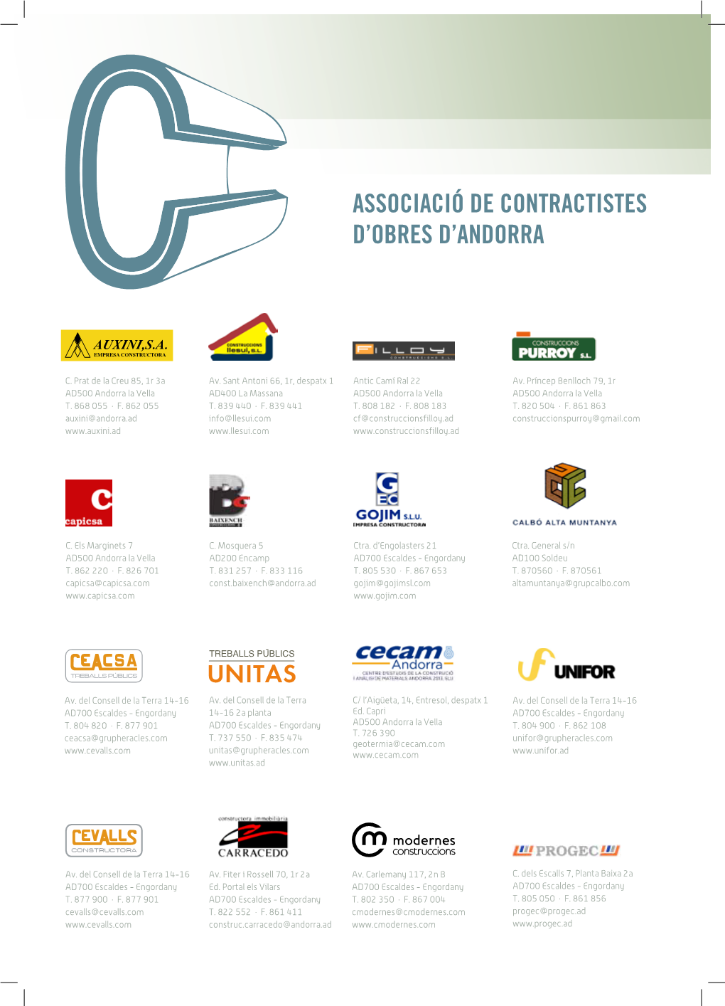 Associació De Contractistes D'obres D'andorra