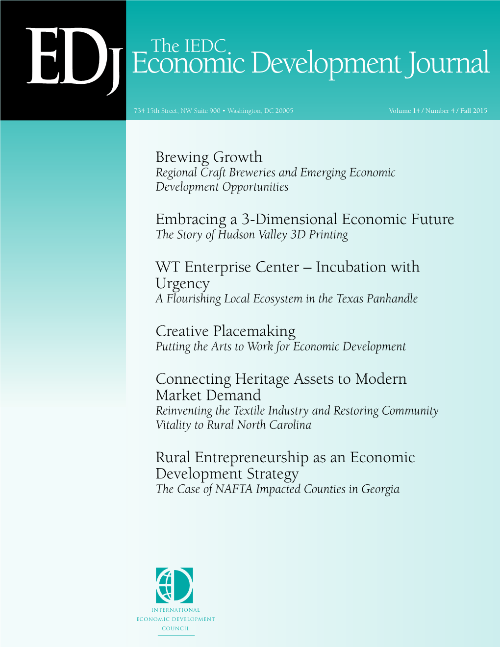 Edjeconomic Development Journal