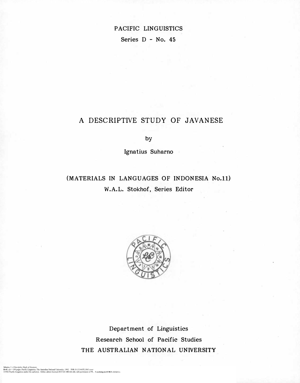 A Descriptive Study of Javanese
