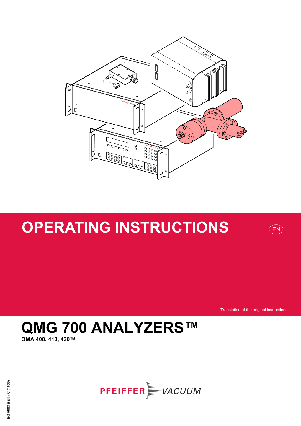 Qma 400,410, 430™ Qmg 700Analyzers™ Operating Instructions