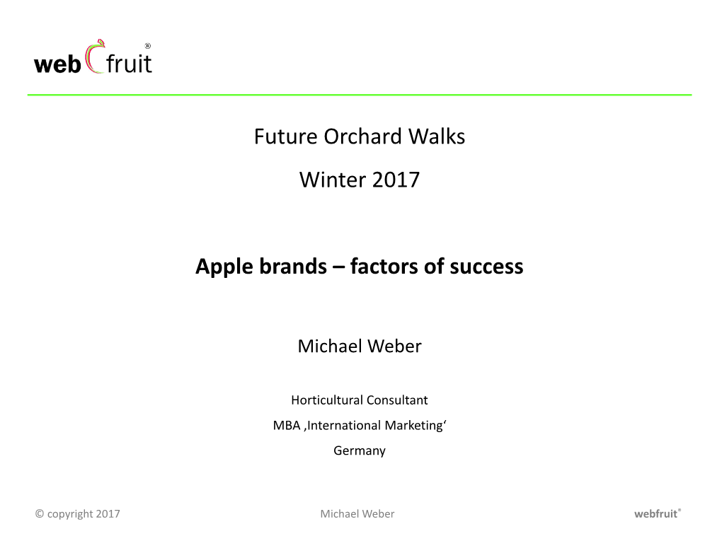 Apple Brands–Factors of Success