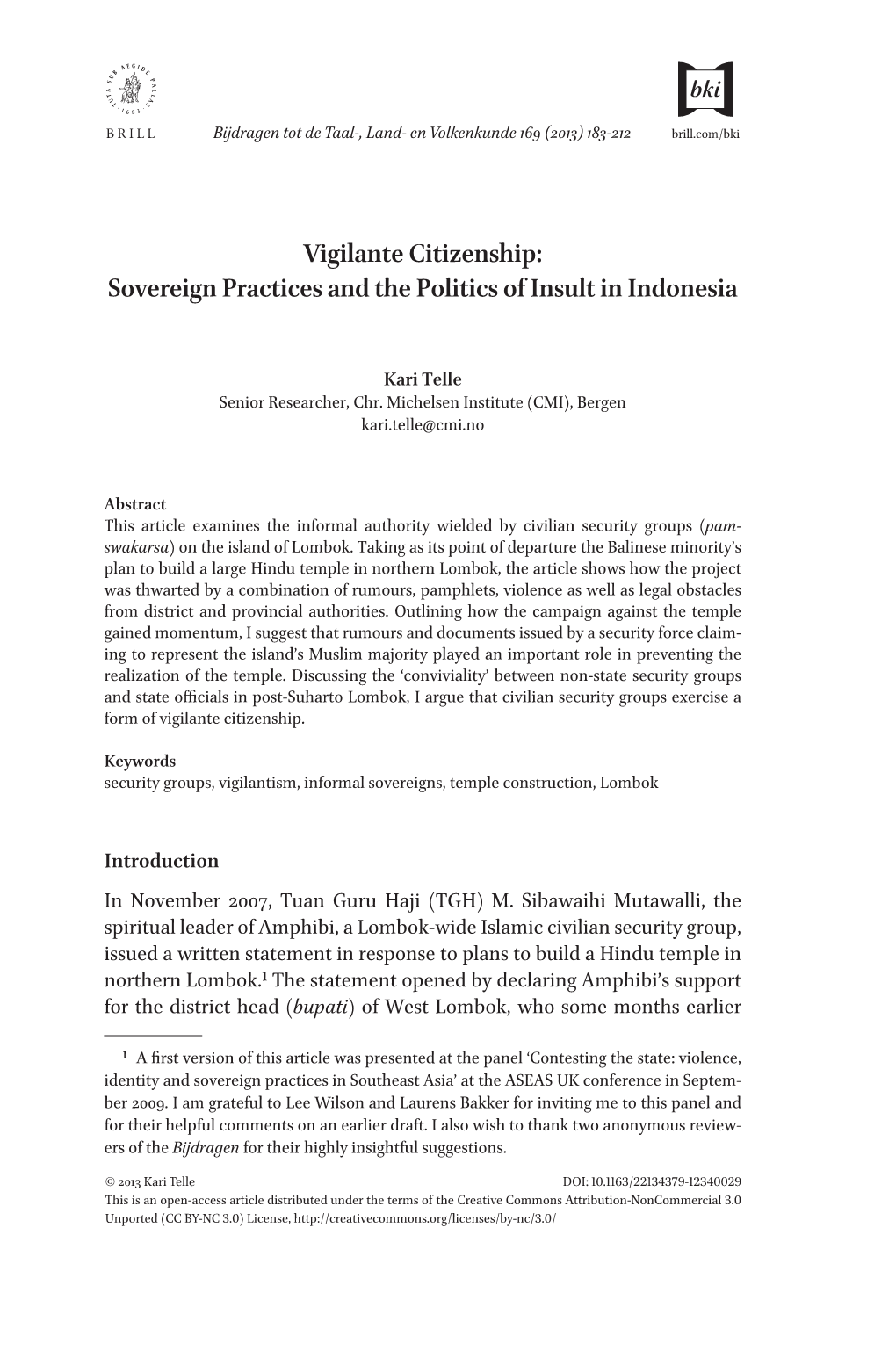 Sovereign Practices and the Politics of Insult in Indonesia