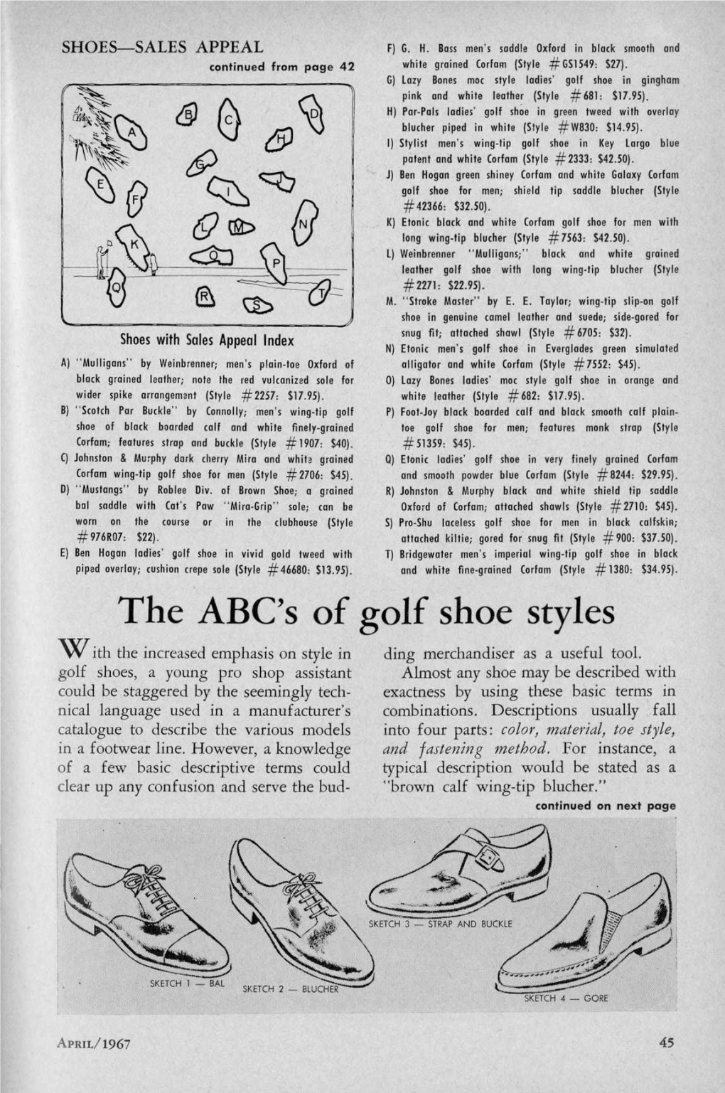 The ABC's of Golf Shoe Styles with the Increased Emphasis on Style in Ding Merchandiser As a Useful Tool