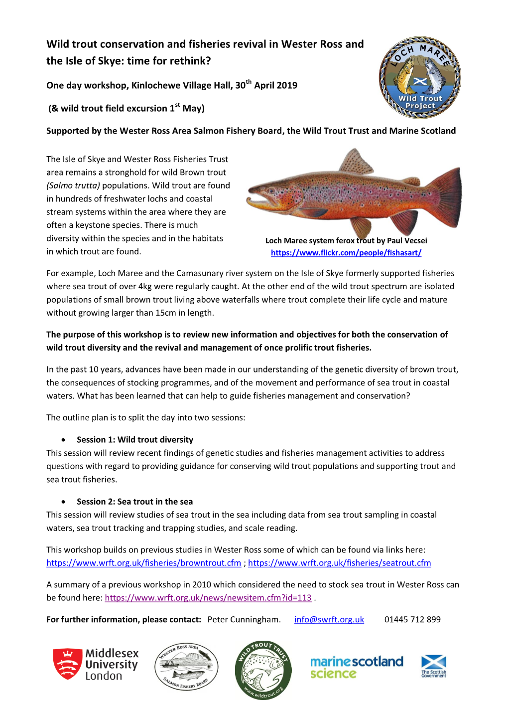 Wester Ross Wild Trout Workshop 30Th
