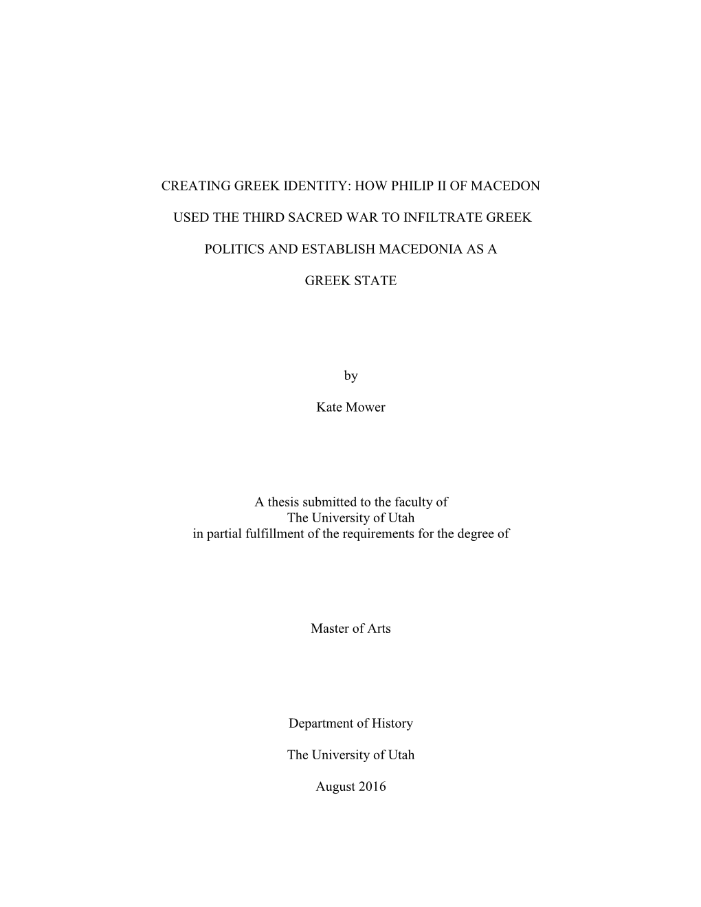 How Philip Ii of Macedon Used the Third Sacred War to Infiltrate Greek Politics and Establish Macedonia