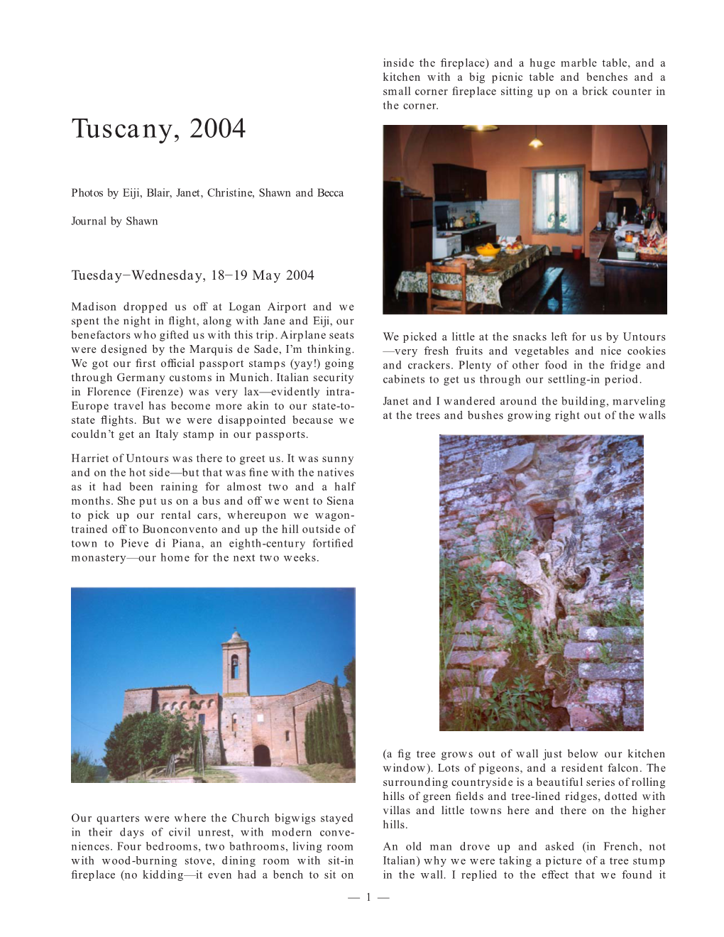 Tuscany, 2004