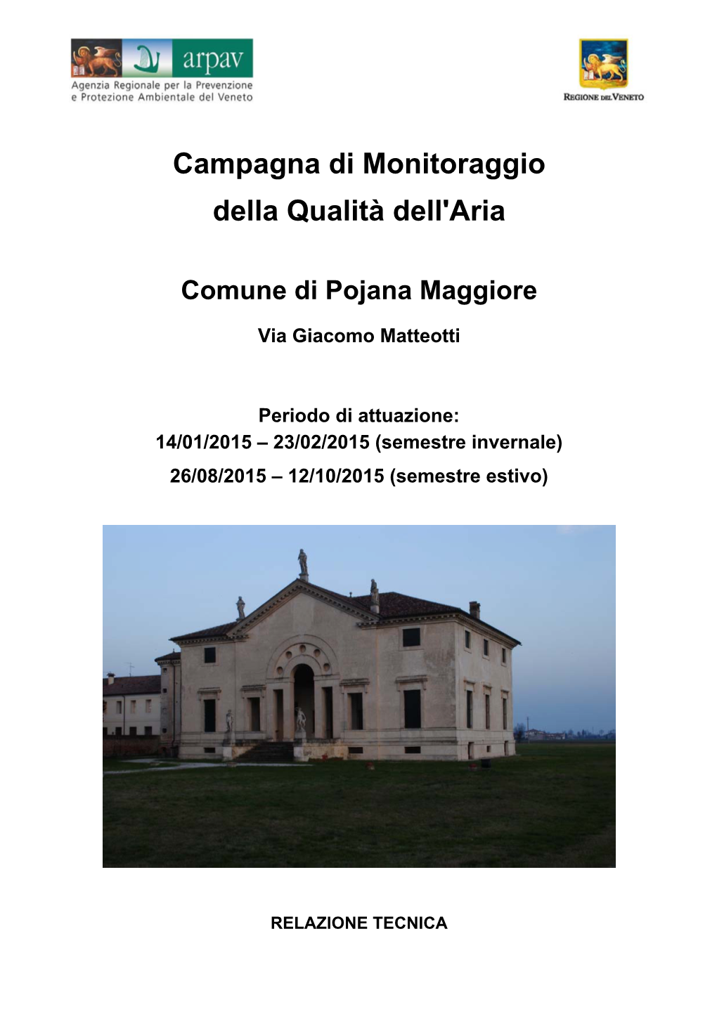 Campagna Di Monitoraggio Della Qualità Dell'aria