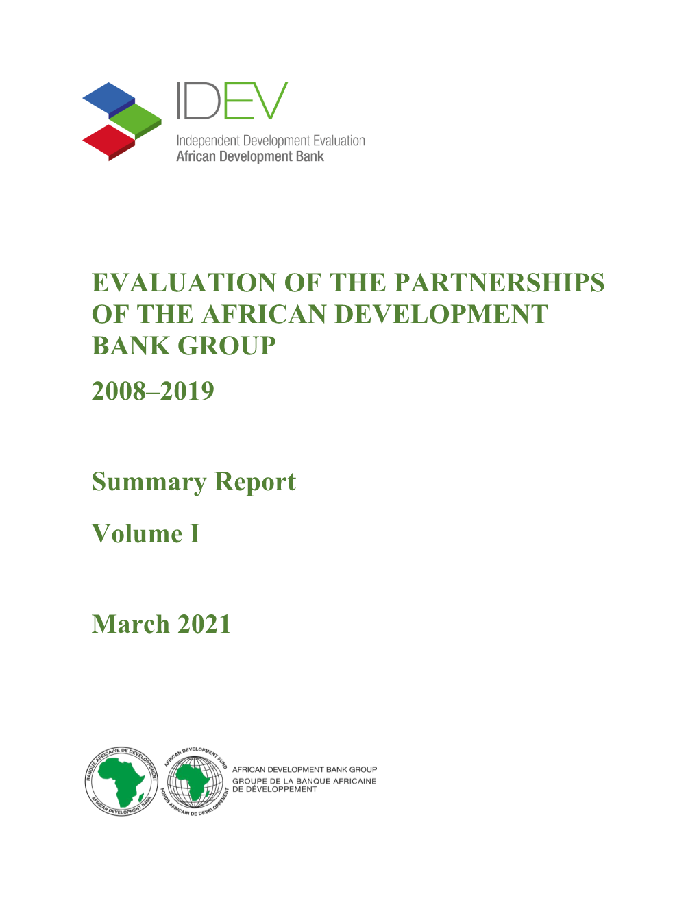 Partnerships Evaluation Report