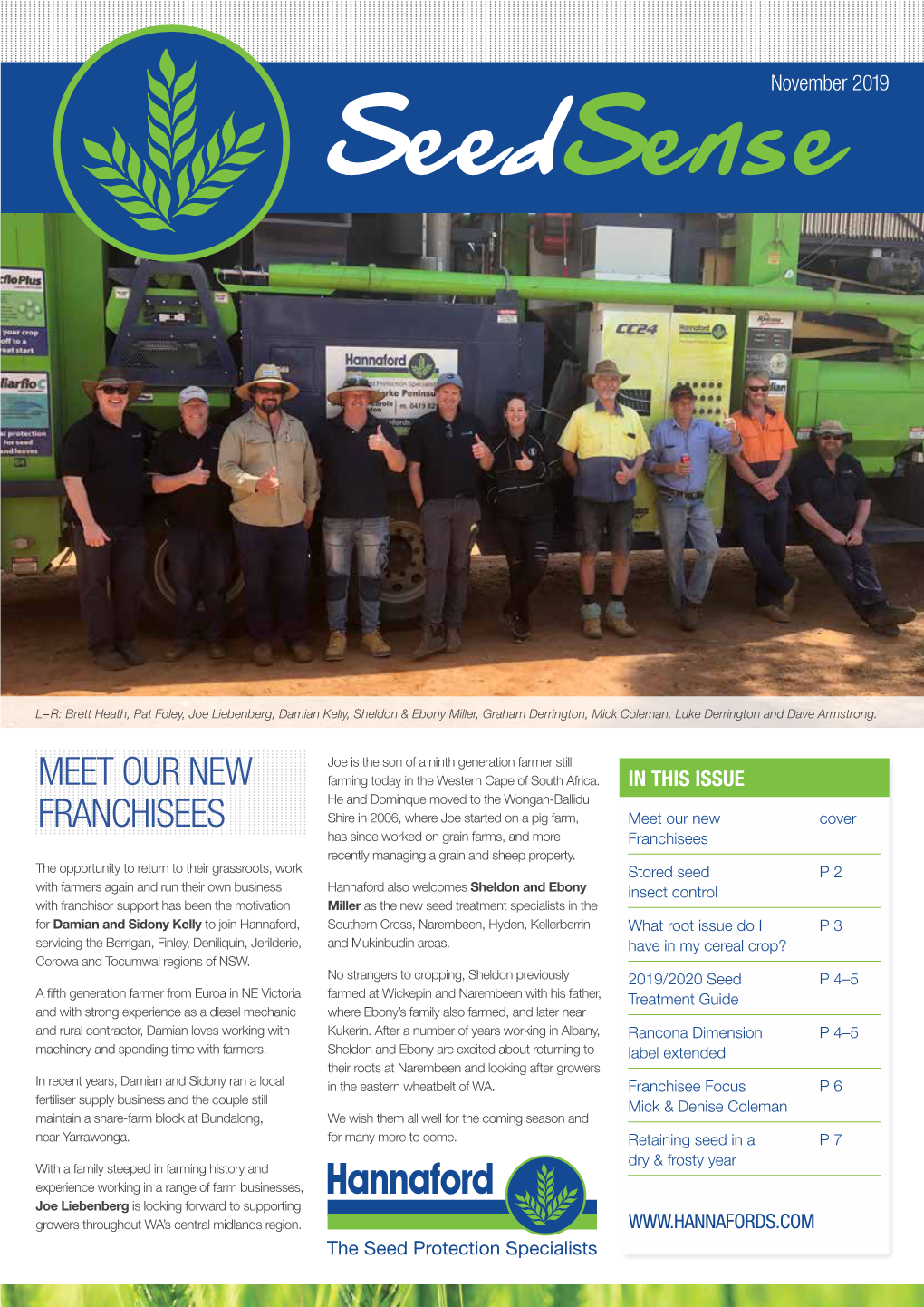 November 2019 Seedsense Newsletter