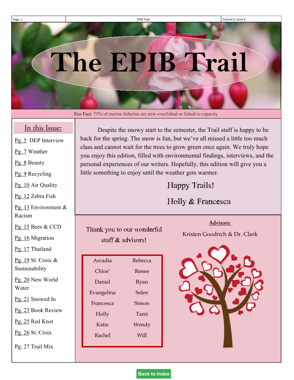 The EPIB Trail: Volume 6