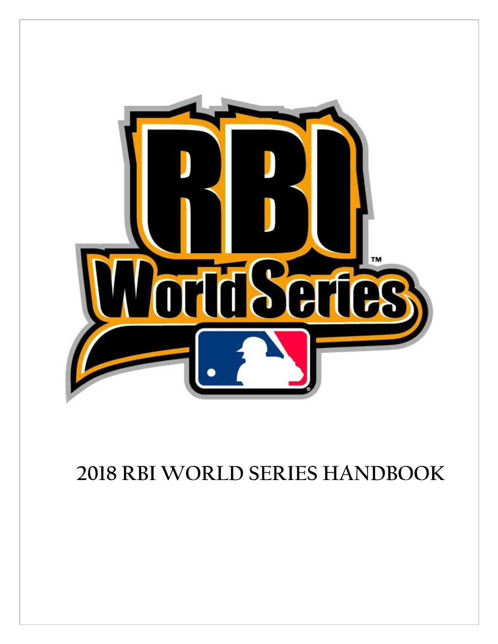 2018 Rbi World Series Handbook