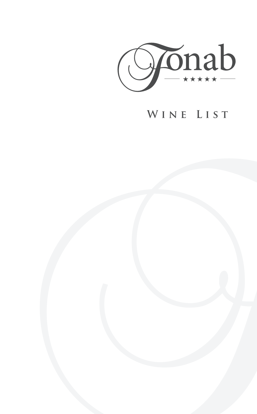 Wine List Introduction