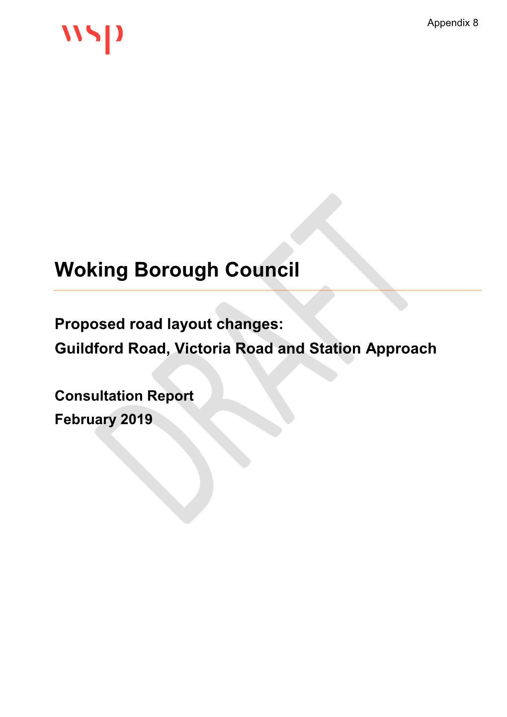 Woking Borough Council Proposed Road Layout Changes