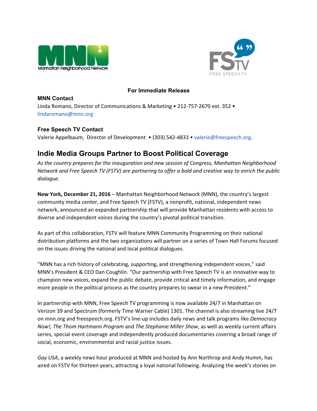 Indie Media Groups Partner to Boost Political Coverage