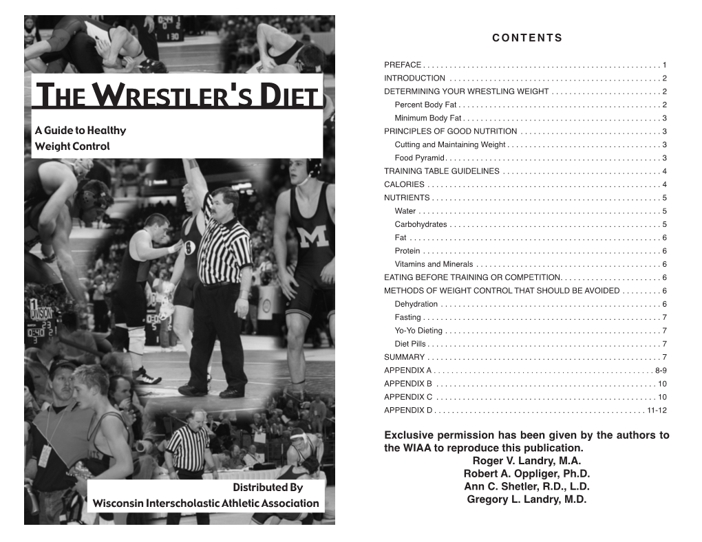 The Wrestler's Diet