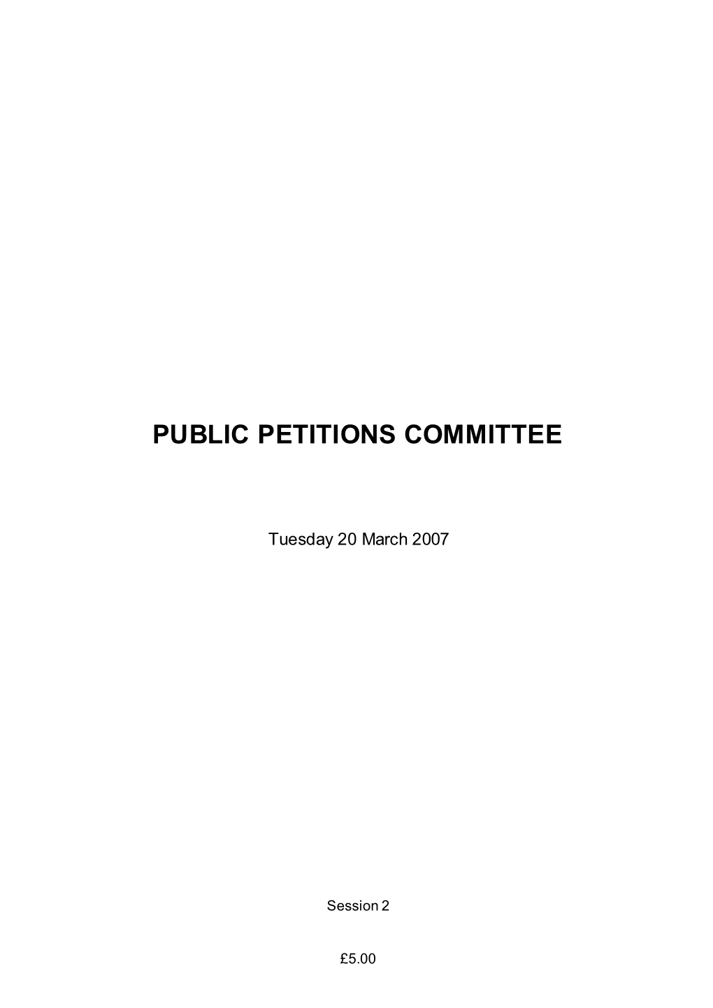 Public Petitions Committee