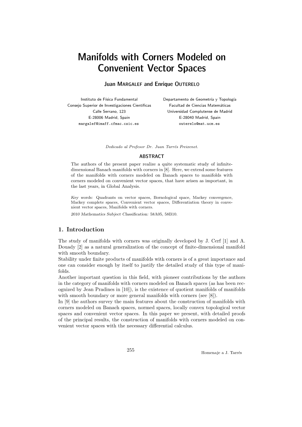 Manifolds with Corners Modeled on Convenient Vector Spaces