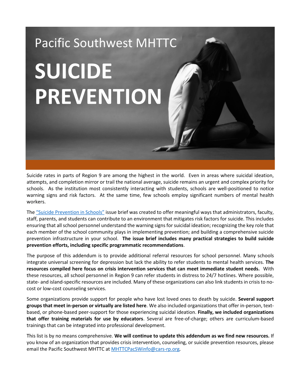 Suicide Prevention