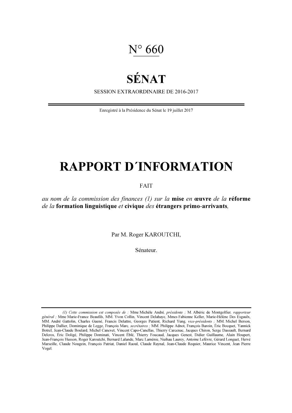 Modèle Pour La Frappe Des Rapports Parlementaires