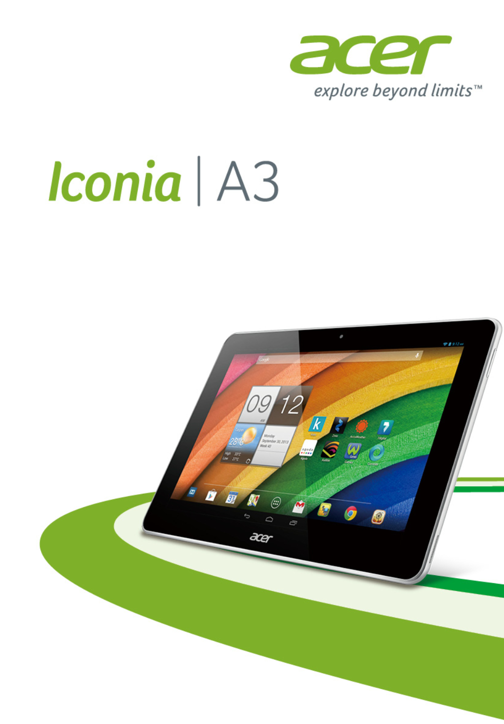 Acer Iconia User Guide Model: A3-A11 This Revision: 10/2013