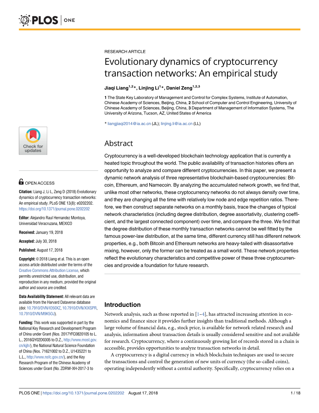 Evolutionary Dynamics of Cryptocurrency Transaction Networks: an Empirical Study