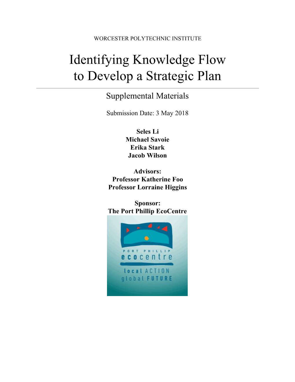 Identifying Knowledge Flow to Develop a Strategic Plan