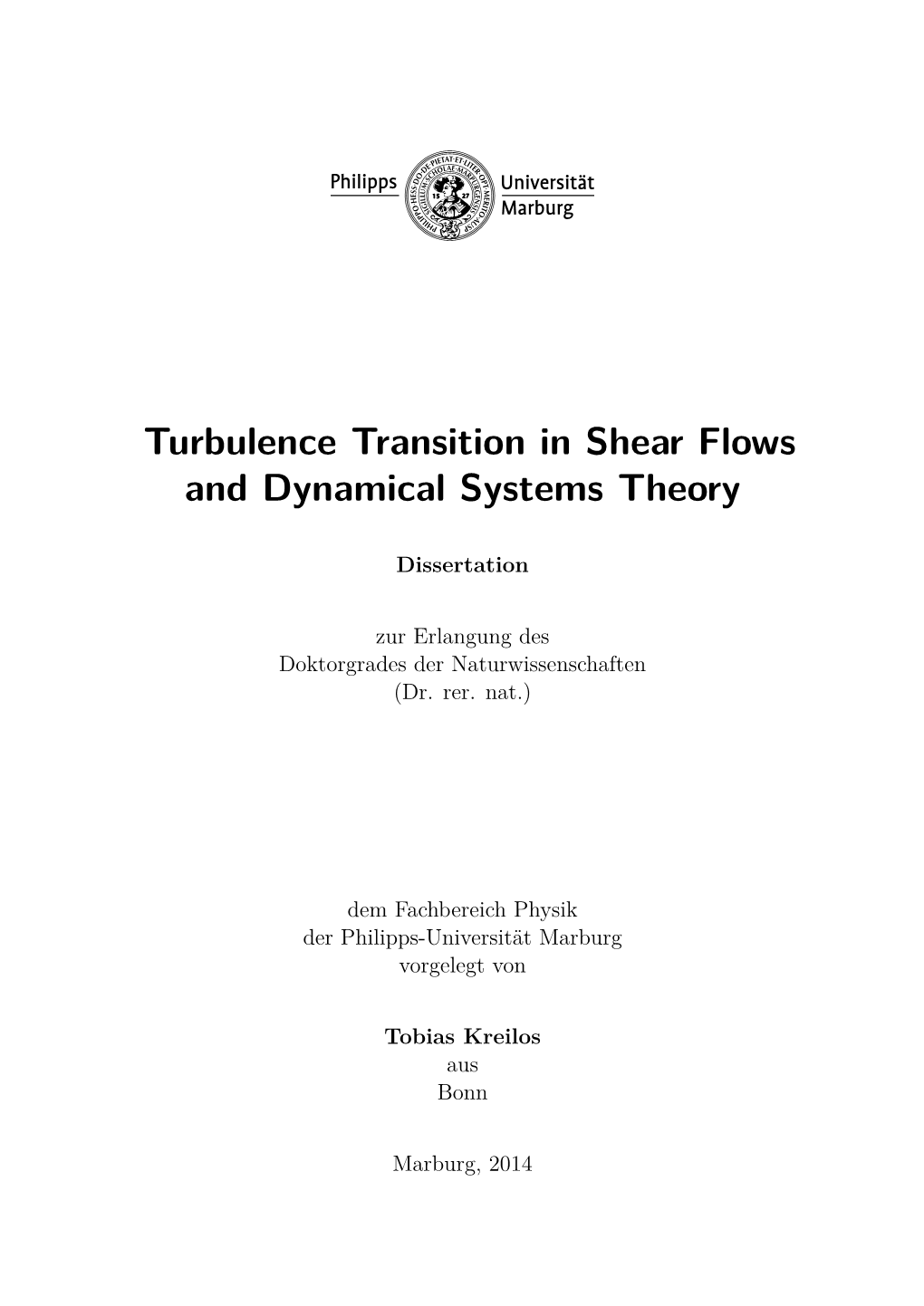 Turbulence Transition in Shear Flows and Dynamical Systems Theory