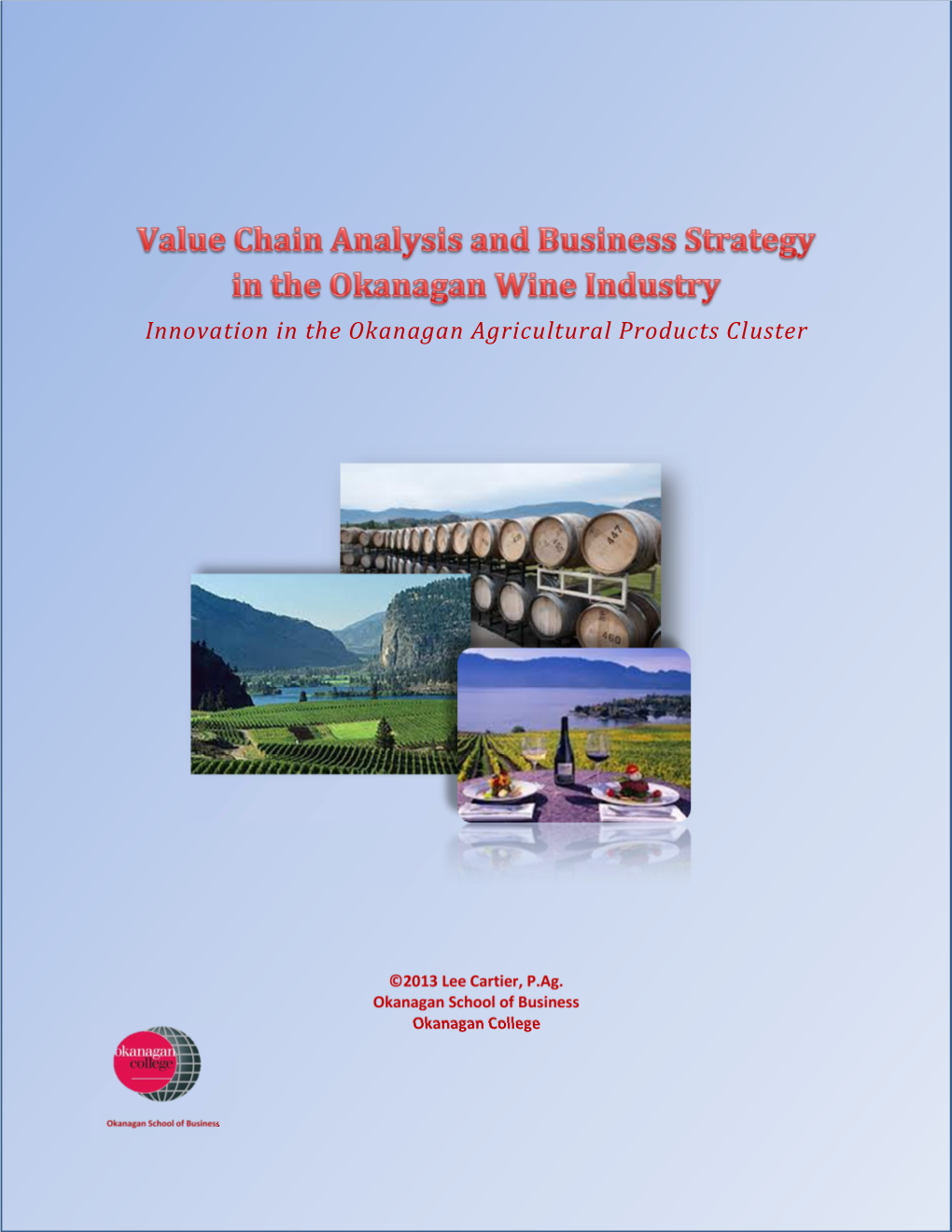 Okanagan Wine Industry Value Chain