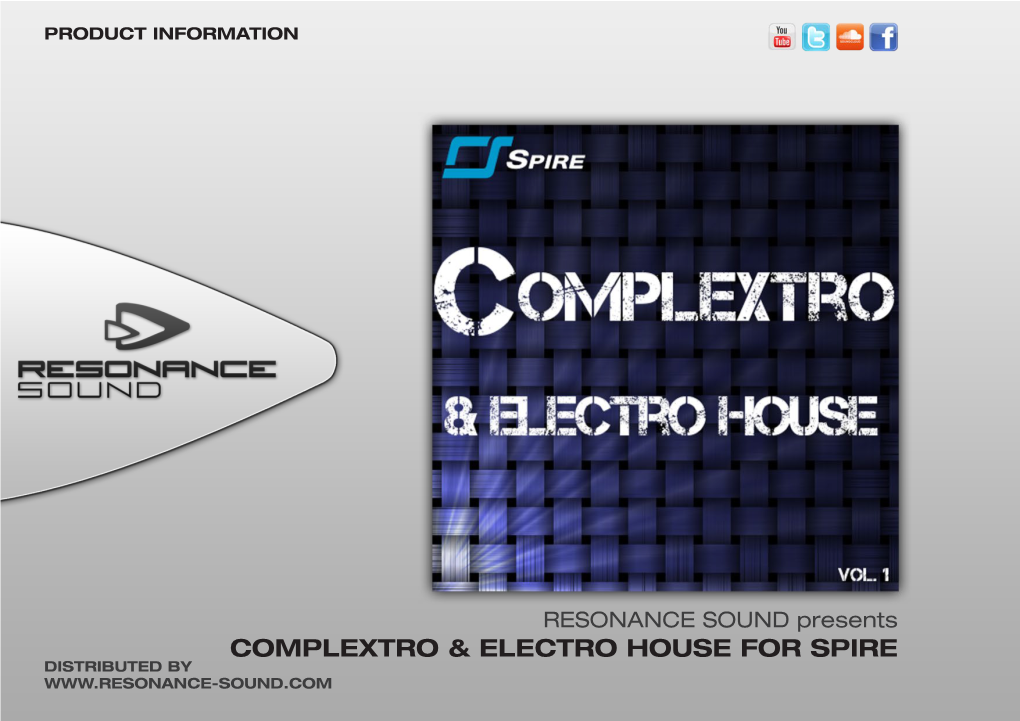 Complextro & Electro House for Spire