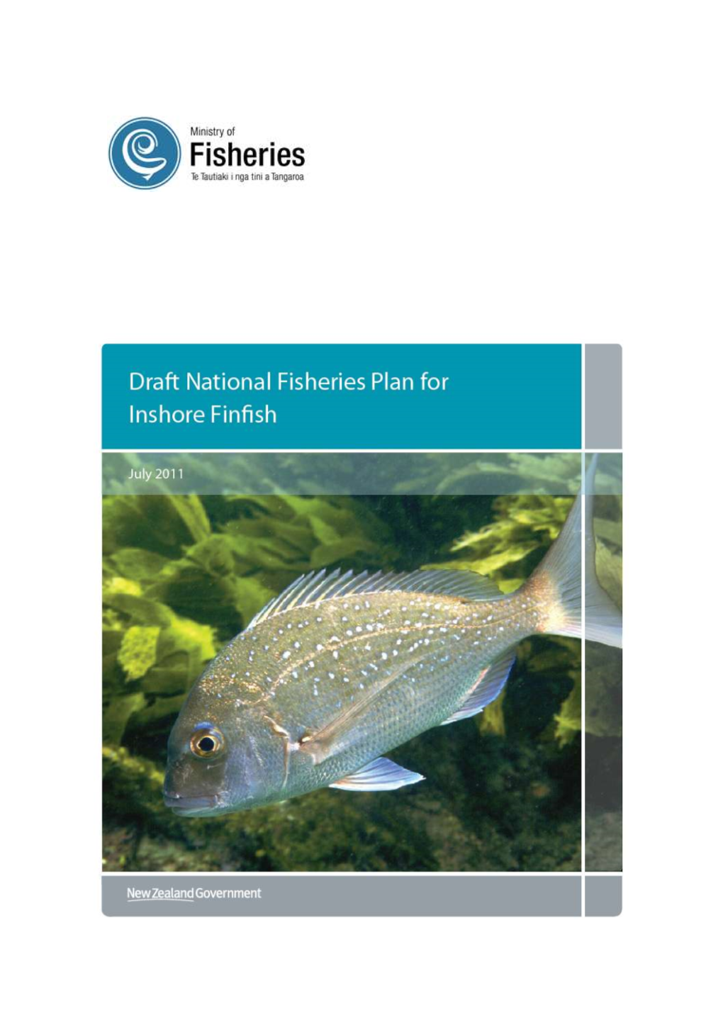 Draft National Fisheries Plan for Inshore Finfish Fisheries to Guide This Work
