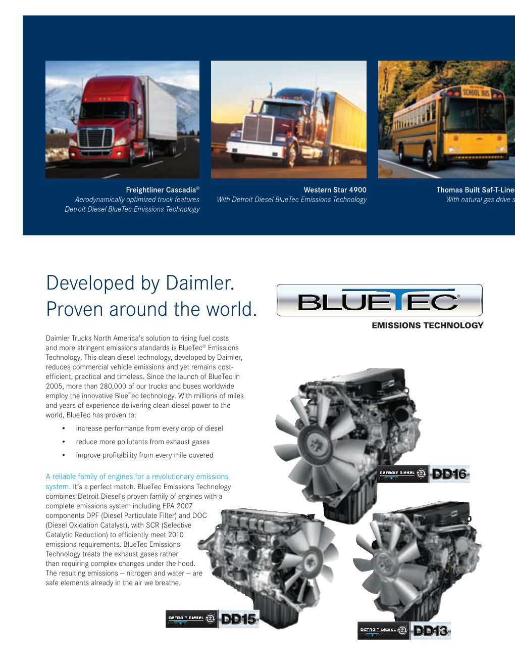 Developed by Daimler. Proven Around the World