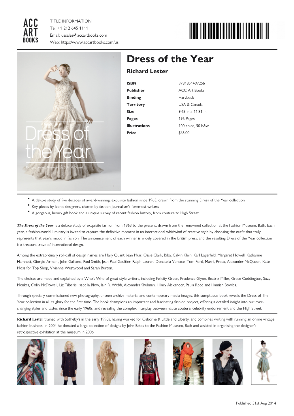 Dress of the Year Datasheet