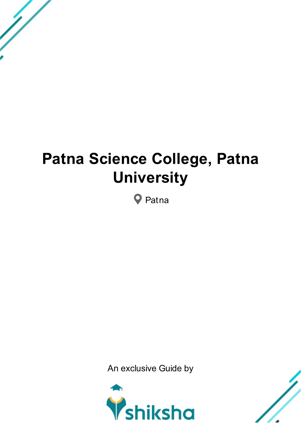 Patna Science College, Patna University