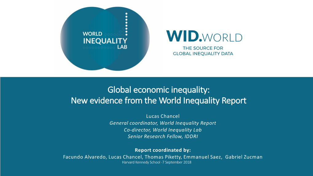 Wid.World the Source for Global Inequality Data