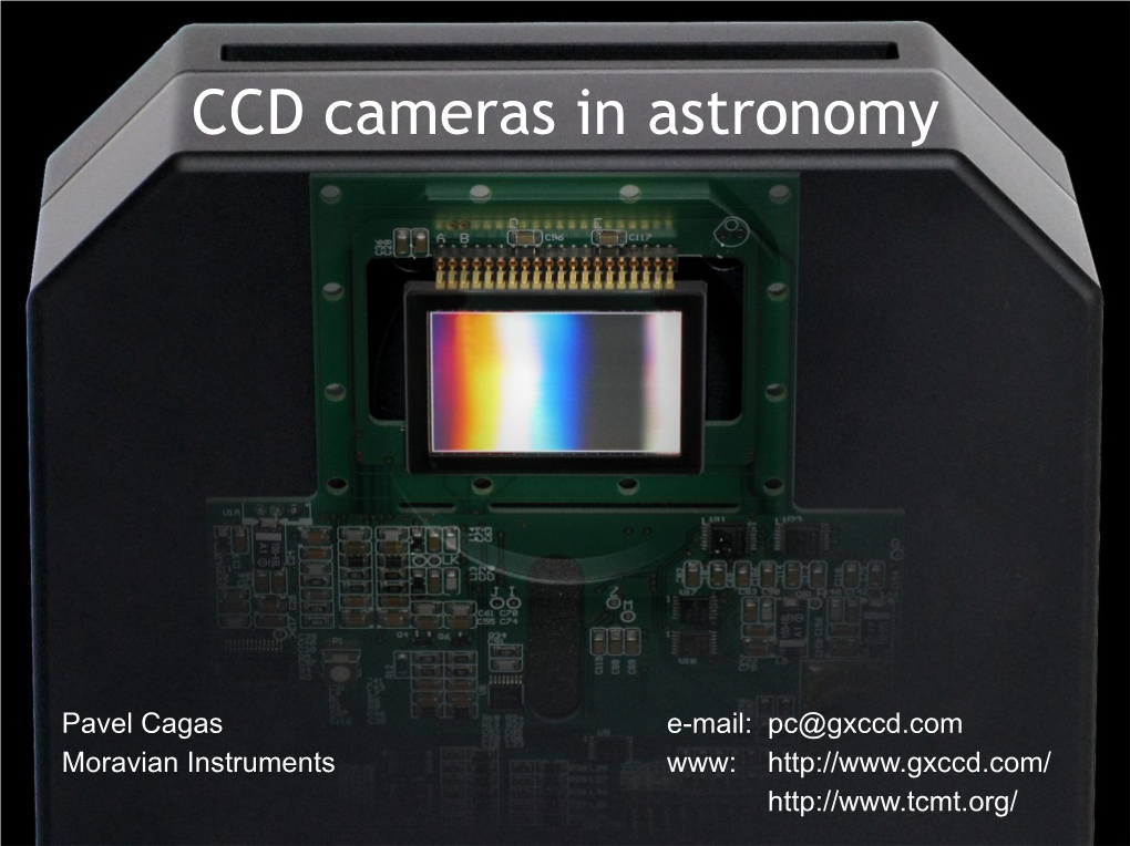 CCD Cameras in Astronomy