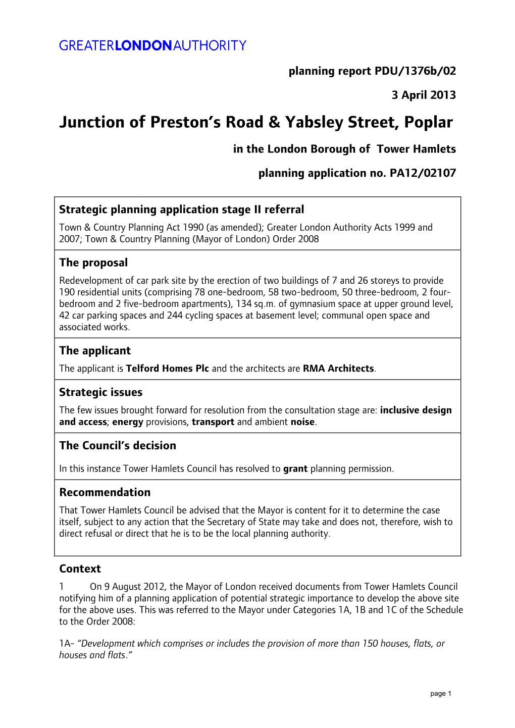 PDU Case Report XXXX/YY Date