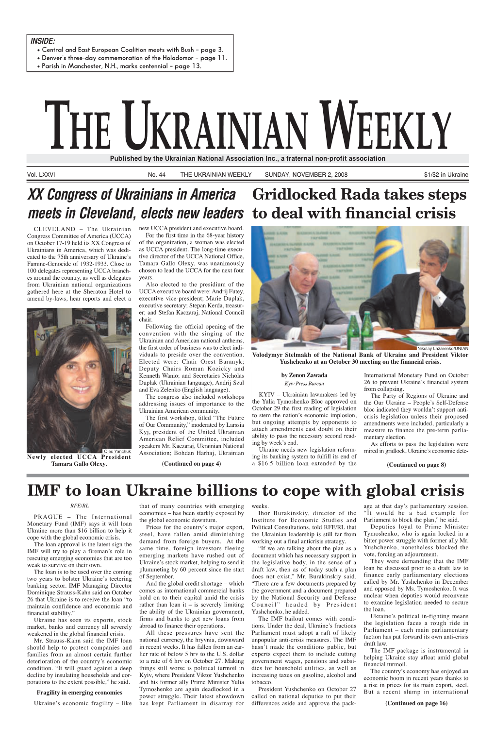The Ukrainian Weekly 2008, No.44