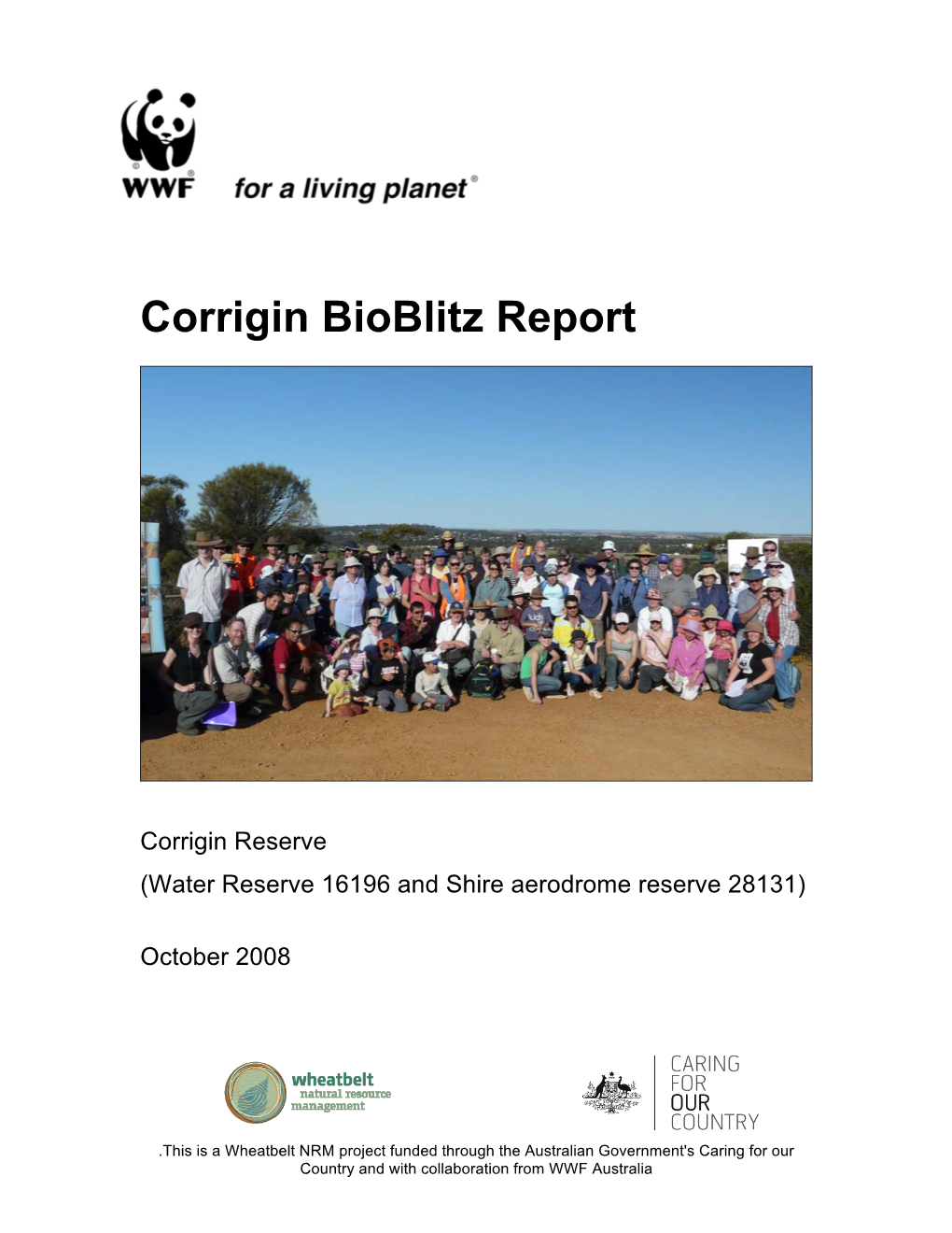 2008 Corrigin Bioblitz Report Final(2)