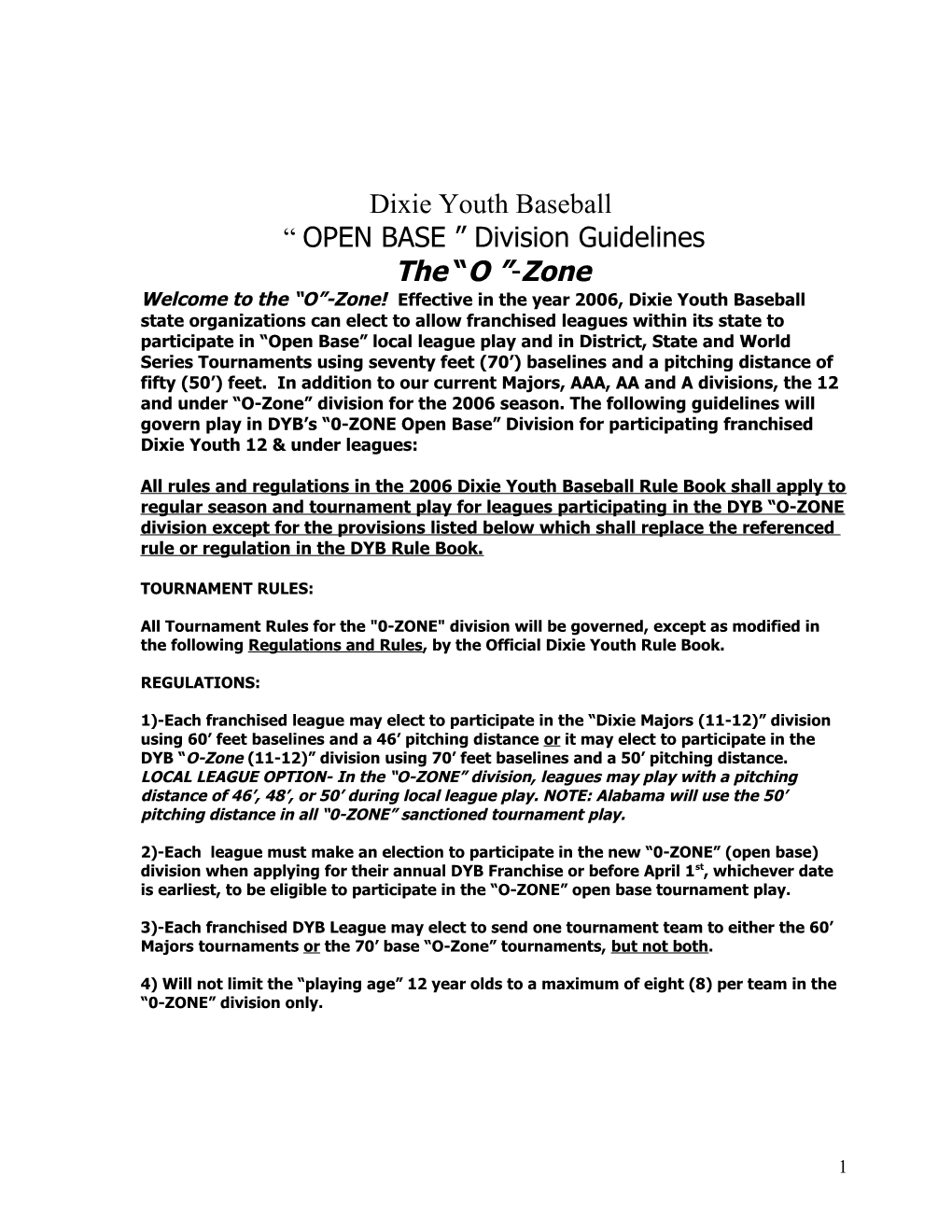 Texas Dixie Youth Baseball Official State Handbook Of Rules