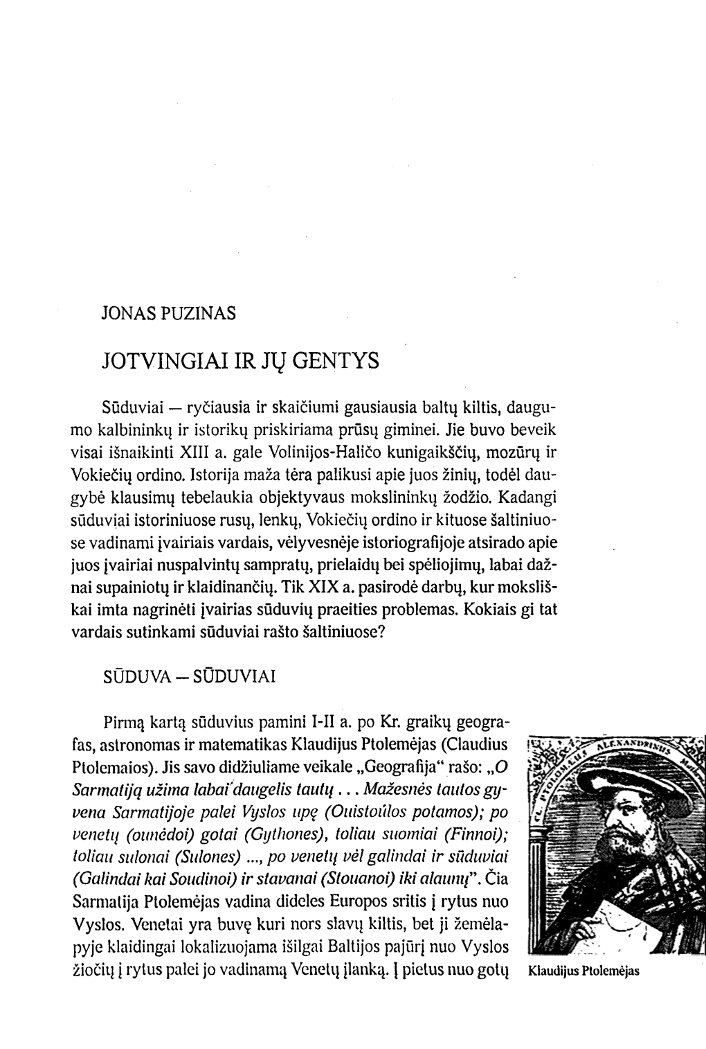 Jotvingiai Ir Jų Gentys