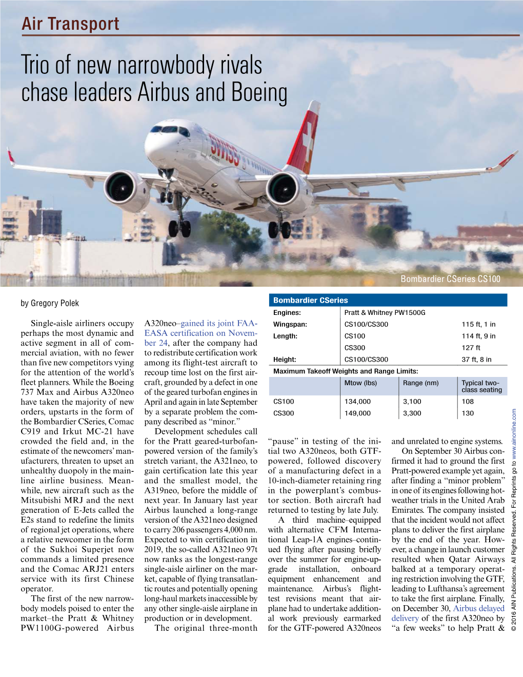 Trio of New Narrowbody Rivals Chase Leaders Airbus and Boeing